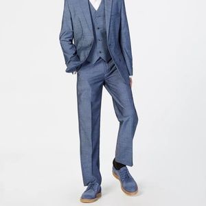 CALVIN KLEIN Big Boys Plain Weave Suit Pants